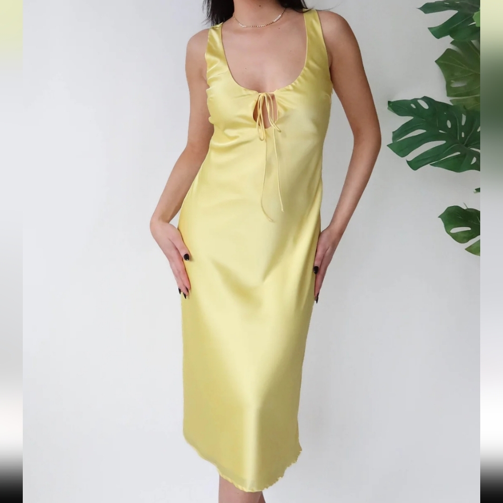 Grey Bandit Maxi Dress Yellow Size S Nwot